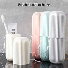 Shein Japanese Style Minimalist Macaron Plastic Toothbrush Holder