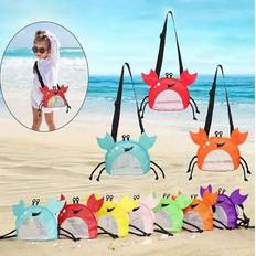 Beach Bags Shein Colorful Crab-Shaped Beach Bag - Lightweight