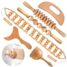 Mini Massagers Shein 6pcs Set Wooden Massage Tool Kit