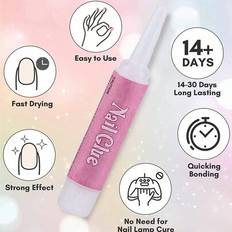 Shein 5Pcs Nail Glue, Super Strong Nail Glue For Acrylic Nails, Long Lasting Professional Nail Tip Glue For Press On Nails Bond For Acrylic Nails Adhesive Nail Glue For False Nail Tips 2g/0.07OZ/PCS 5-pack