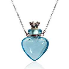 Titanium Necklaces Shein Colorful Glass Vial Pendant Necklace - Titanium Steel
