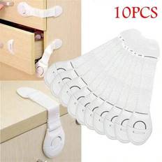 Child safety locks Shein 10pcs White Child Safety Cabinet Locks