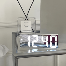 Shein Sleek Led Mirror Digital Alarm Clock