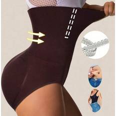 Elastane/Lycra/Spandex Girdles Shein Seamless High Waist Shaping Panties - Sheath Flat
