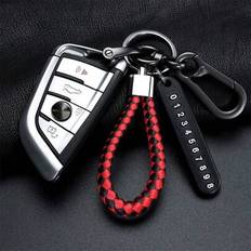 Aluminium Keychains Shein Anti-Lost Car Keychain Phone Number - Auto