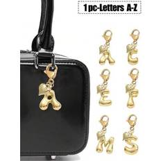 Diamond Charms & Pendants Shein Bubble Letters Cute Necklace Pendant Bag - Golden Heart