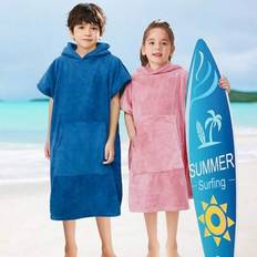 Shein Kids Hooded Bath Robe - Quick Dry Thick