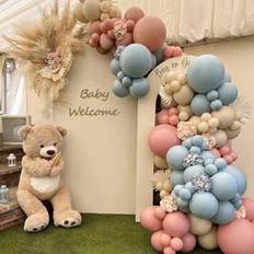 Shein Pink And Blue Party Decorative Balloon Dusty Arch Set 143pcs