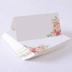 Shein Pink Peony Tent Table Card 10/20/50 Sheets