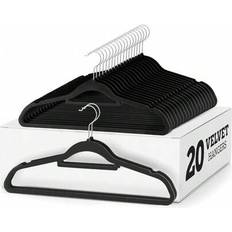 Shein Velvet Hangers 20 Pack Clothes With Tie Bar Hanger