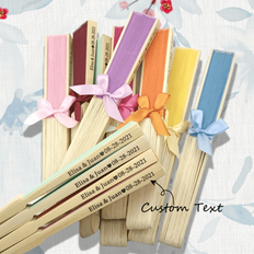 Shein Wedding Bamboo And Wooden Fan