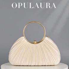 Leather Clutches Shein OpulAura Women's High-End Metallic Evening Bag - Wed