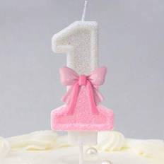 Shein Birthday Number Coloured Pink Bow 1pc