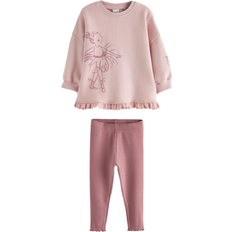 NEXT Set aus Sweater und Leggings - Pink/Altrosa