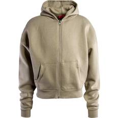 Prohibited Oversized Zip Hoodie - Sand