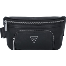Guess Certosa Saffiano Eco Belt Bag - Black