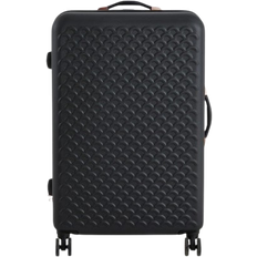 Dunelm Scalloped Suitcase 68cm - Black