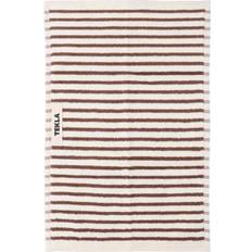 Tekla Guest Brown Guest Towel Brown, White (30x50cm)