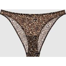 Återvunna material Trosor Understatement Mesh Bikini Briefs - Leopard