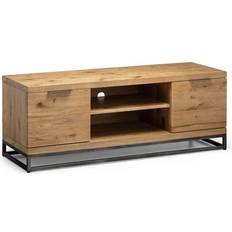 Oaks Benches Julian Bowen Brooklyn Oak/Black TV Bench 135x51cm