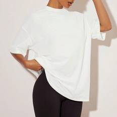 Shein Einfarbiges Damen T-shirt Mit Weitem Schnitt Im Casual Design