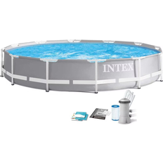 Oberirdische Pools Intex Prism Round Frame Pool Set Ø3.66x0.76m