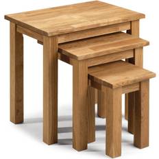 Oaks Nesting Tables Julian Bowen Coxmoor Brown Nesting Table 35x50cm 3pcs