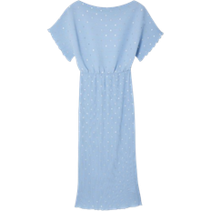 Never Fully Dressed Plisse Dress - Ice Blue Tilly
