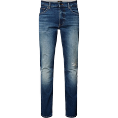 HUGO BOSS Bukser & Shorts HUGO BOSS Delaware Regular Fit Stretch Denim Jeans - Blue Denim