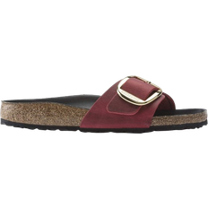 Birkenstock Madrid Big Buckle Oiled Leather - Red/Fire Red