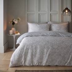 Dunelm Emelie Duvet Cover Grey (200x135cm)