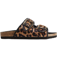 H&M Sandals - Beige/Leopard Print