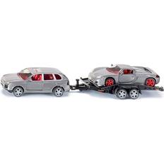 Siku auto ja urheiluautoperäkärry 1:55