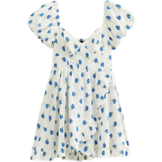 Florals Clothing New Look Floral Print Mini Dress - White