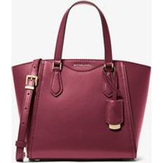 Michael Kors Purple Handbags Michael Kors MK Taryn Small Leather Convertible Crossbody Bag - Purple