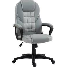 Office Chairs Homcom Executive High Back Grey Office Chair 120cm