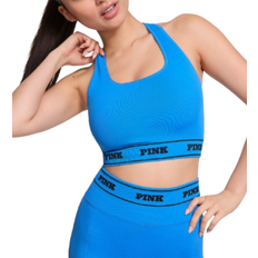 PINK Seamless Reversible Sports Bra - Blue