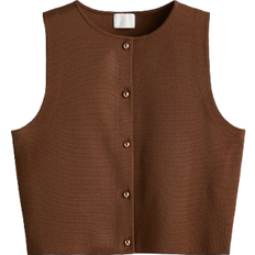 H&M Knitted Waistcoat - Brown