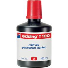 Edding Penntillbehör Edding T 100 Refill Ink Permanent Marker Red 100ml