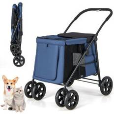 Hundeklapvogn Cwy Hundeklapvogn Foldbar Med Pude 106 x 63 x 103 cm