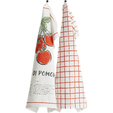 Orange Kitchen Towels H&M Tea Kitchen Towel White, Orange (60x45cm)