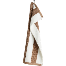 H&M Striped Hand Guest Towel Brown, White (70x50cm)