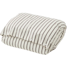 Tekla Percale Påslakan Svart, Beige (200x140cm)