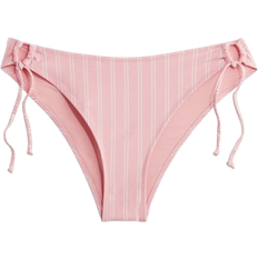 Bikinis H&M Tie tanga Cheeky Bikini Bottoms - Light Pink/Striped