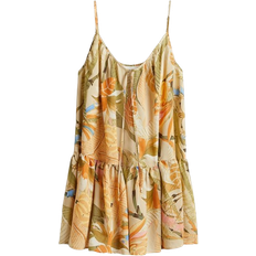 H&M A-line Strappy Dress - Beige/Floral