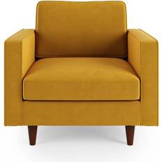 Dunelm Zoe Plain Yellow Armchair 89cm