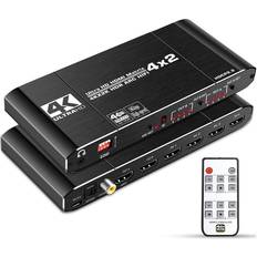 Surround 5.1 Nordic SGM-156 Ultra HD HDMI Matrix Switch Extractor 4xHDMI - 2xHDMI/Optical/ Coaxial F-F