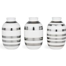 Keramik Inredningsdetaljer Kähler Omaggio Miniature Silver/White Vas 8cm 3st