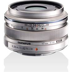 Olympus/Panasonic Micro 4:3 Camera Lenses OM SYSTEM M.Zuiko Digital 17mm 1.8 for MFT Silver