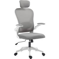 Armrests - Lumbar Support Office Chairs Homcom Executive Grey Office Chair 125cm